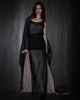 Obi Dress Set - black & sand